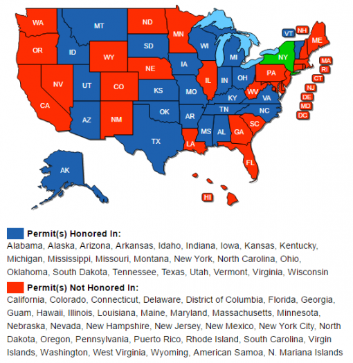 NY Reciprocity Map – American Arms Inc